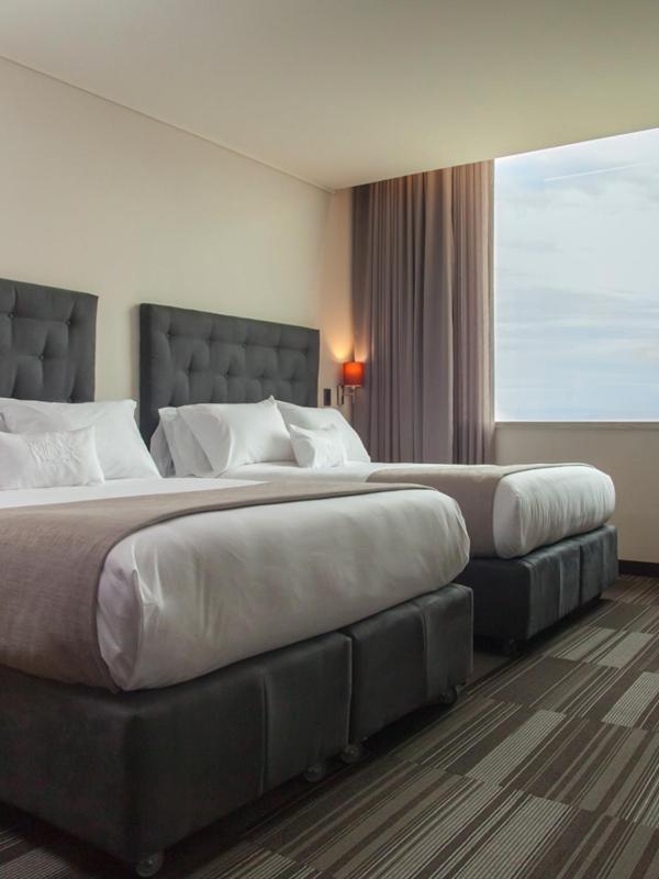 Mds Hotel Chillan Ngoại thất bức ảnh A room at the hotel
